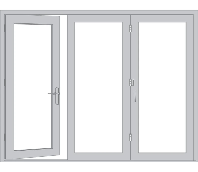 Trenton Pella Architect Reserve Series Contemporary Bifold Patio Door